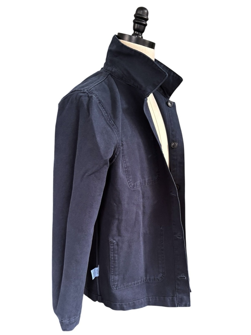 Lafaurie Braque Painter’s Jacket in heavy canvas -Blue | Large - Picture 9 of 15